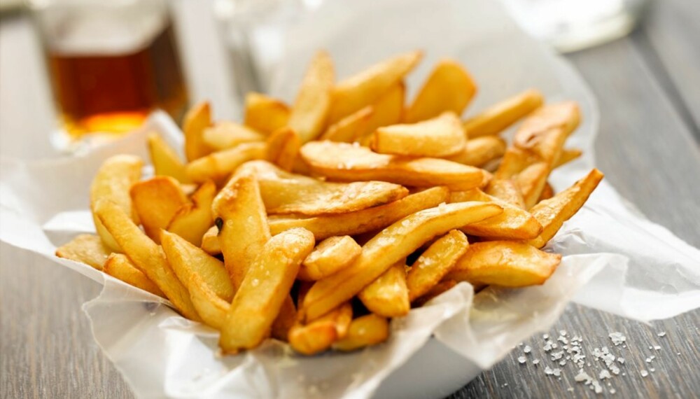 USUNT: En av de største kildene til transfett er frityrstekte produkter. USUNT: En av de største kildene til transfett er frityrstekte produkter.