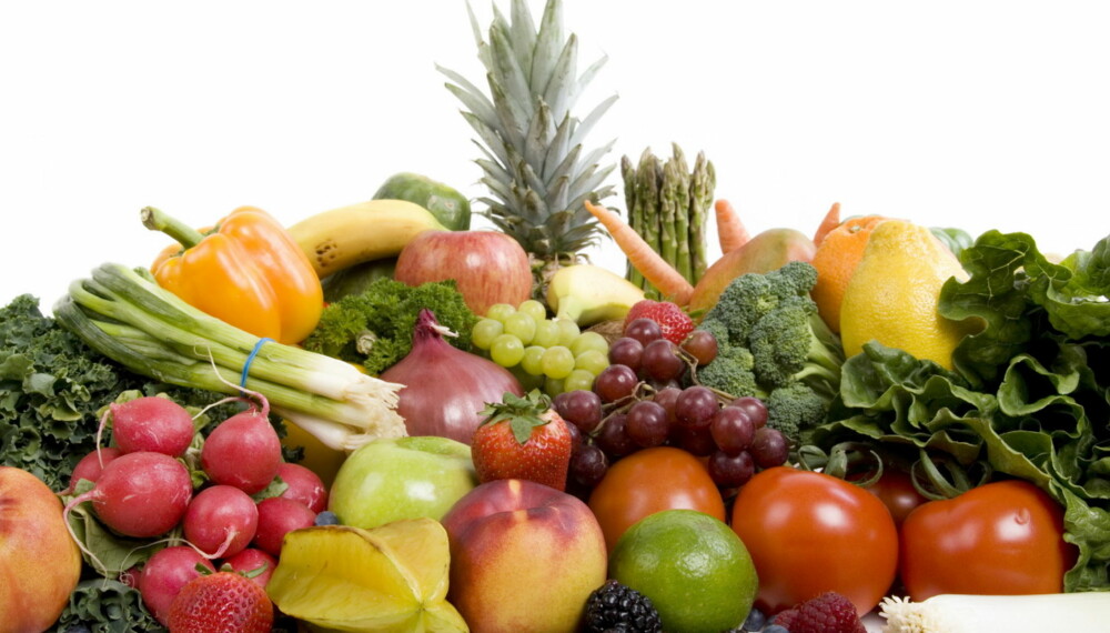 SPIS MER KALIUM: Frukt og grønnsaker er de beste kildene til kalium.