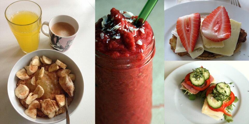 Ni sunne frokoster under 350 kcal