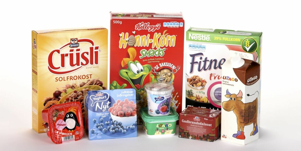 FROKOST: Frokostblandinger og yoghurt er noen av sukkerbombene vi finner på norske frokostbord.