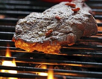 UNNGÅ FETT: Fett, olje og marinade som drypper ned på grillkullene returneres som farlige stoffer som legger seg på kjøttet. UNNGÅ FETT: Fett, olje og marinade som drypper ned på grillkullene returneres som farlige stoffer som legger seg på kjøttet.