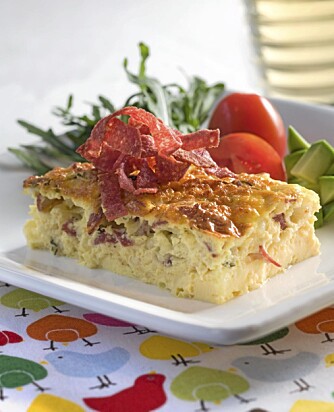 OMELETT: 383 Kcal per porsjon. OMELETT: 383 Kcal per porsjon.