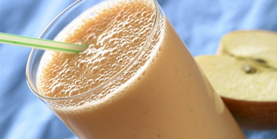 KALORIBOMBE: Smoothie inneholder mye frukt, men bør lages med usukret yoghurt, ikke søt melk.