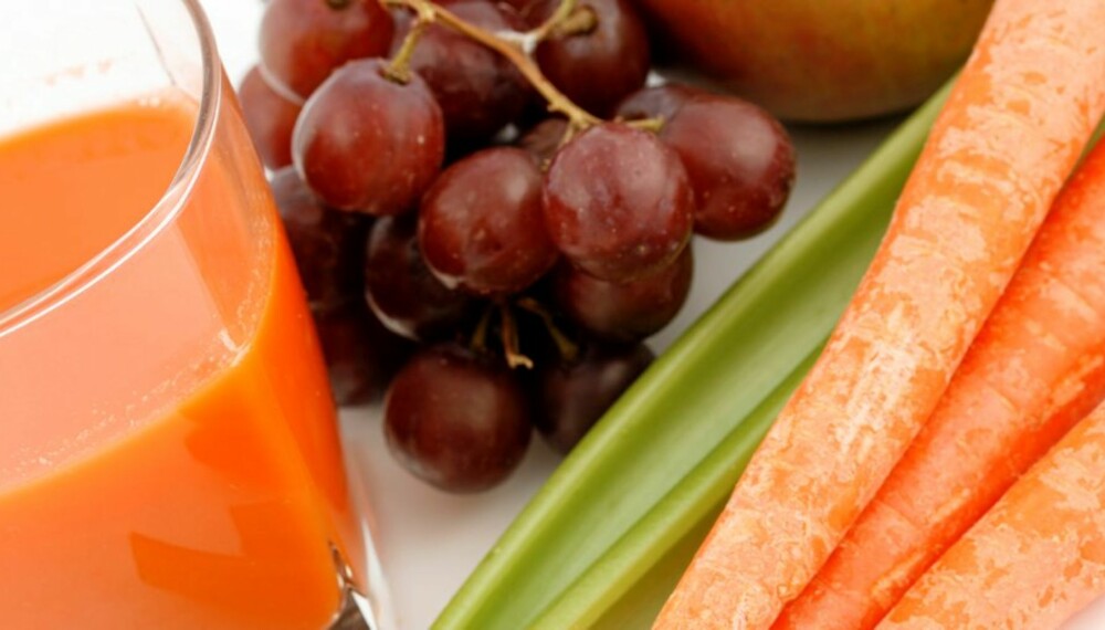 FASTE: Grønnsakjuice, tomatjuice, fruktjuicer og gulrotsaft egner seg til faste.