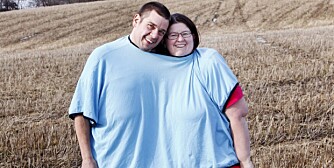 STERKT FORHOLD: Kjærligheten mellom Hilde (37) og Niels (39) Schrøder har holdt, tross tøffe år med vektøkning, slankeforsøk og til slutt operasjoner.