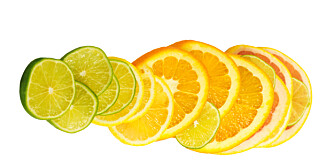 C-VITAMIN: Appelsin, sitron og lime er stappfulle av C-vitamin.