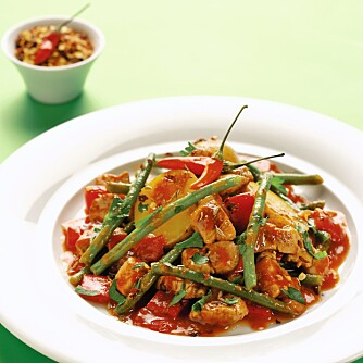STUING: Svin, chili og bønner. STUING: Svin, chili og bønner.