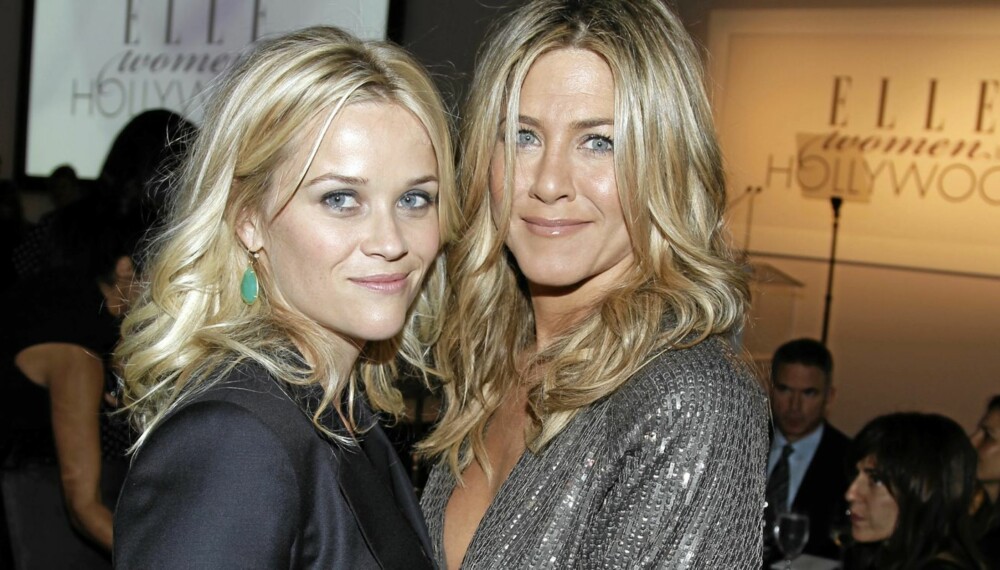 FLOTTE: Skuespillerne Reese Witherspoon (35) og Jennifer Aniston (42) holder seg unge og spreke ved å fokusere på kosthold og trening.