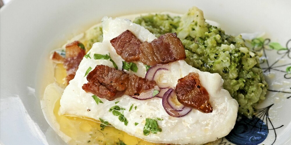 MIDDAG: Fisk med bacon MIDDAG: Fisk med bacon