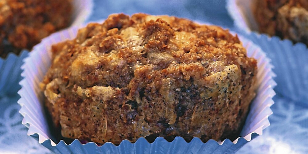 MUFFINS: Hvorfor ikke prøve lavkarbo-muffins som et alternativ til frokosten. Disse inneholder nøtter, ost og kli.