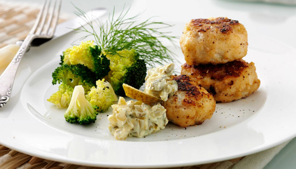 FISK: Hjemmelagede fiskekaker er sunt og godt.