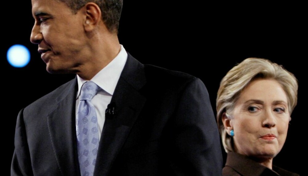 SKITTKASTING: Presidentkandidatene Barack Obama og Hillary Clinton gikk gjennom en bitter nominasjonsprosess.