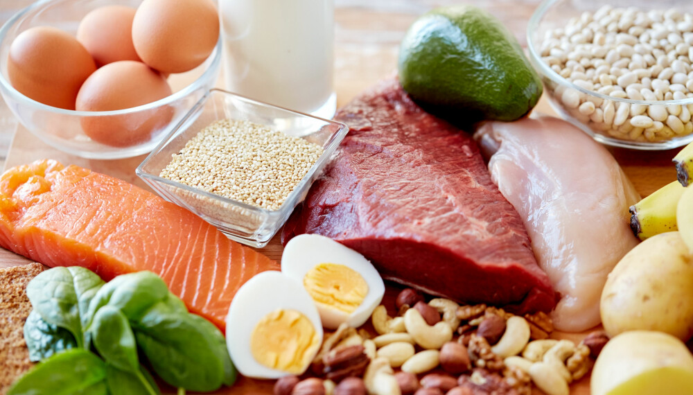 MAT MED PROTEIN: Her er noen matvarer stappfulle av protein. Men får du i deg nok? ILLUSTRASJONSFOTO: Colourbox
