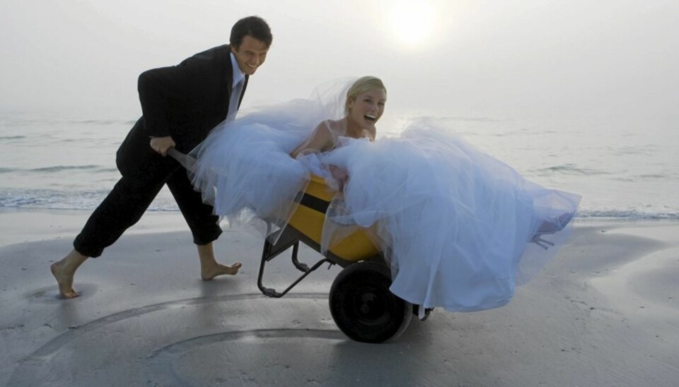 SLITEN: Mange er for slitne til sex på bryllupsnatta.