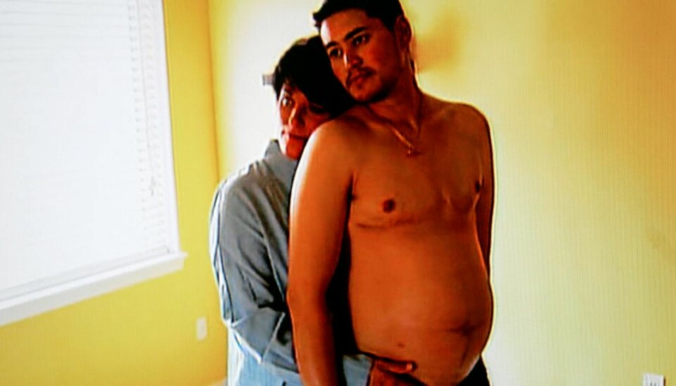 GRAVID MANN: Thomas Beatie er antagelig den første mannen i verden som har gått gravid. Nå har han født en datter som han og kona Nancy skal oppdra.