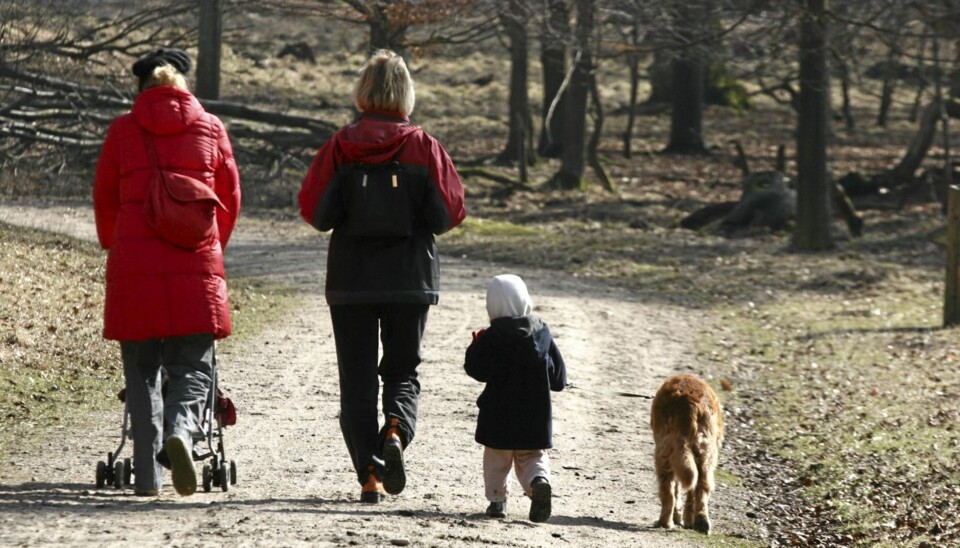 FAMILIEAKTIVITET: Ofte bidrar en hund til at hele familien beveger seg mer, barna utvikler tidligere empati og ansvarsfølelse, og for enslige gir hunden godt selskap i tillegg til mosjon.