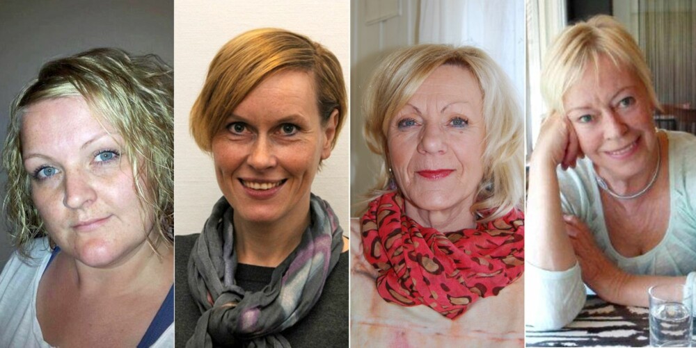 TESTPANELET: F.v. Hanne Cathrine Hauge Einarsen (35), Gøril Undertun (46), Ragnhild Ward Bugten (56), Eli Sesseng (65).