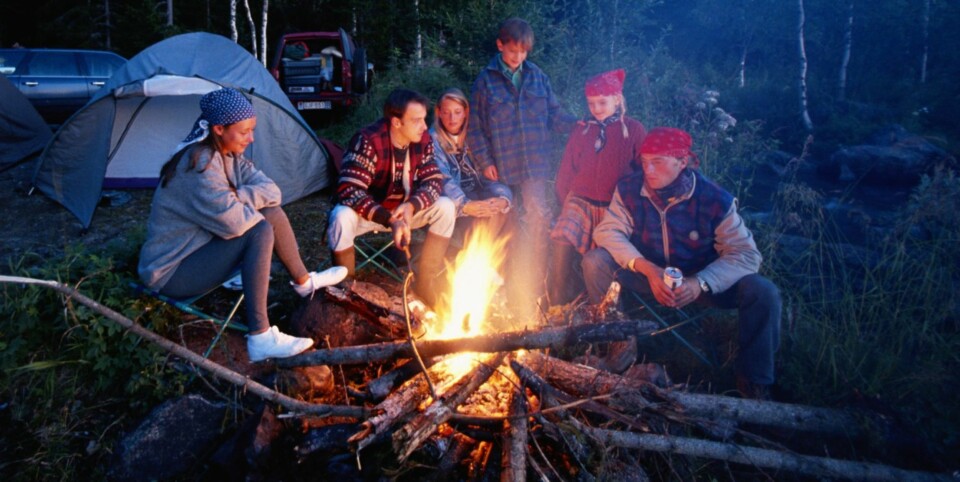 HØYDEPUNKTET: For friluftsfolk flest er bålet turens høydepunkt. Det skal helst lukte litt bål av klærne etter en vellykket tur!