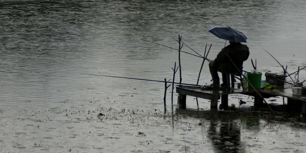 FISKEVÆR: Lett regn, særlig etter en lang godværsperiode, kan være gunstig for fisket.