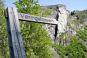 SKILTET: Gangveien inn til bunnen av Vøringfossen er skiltet, og lett å følge.