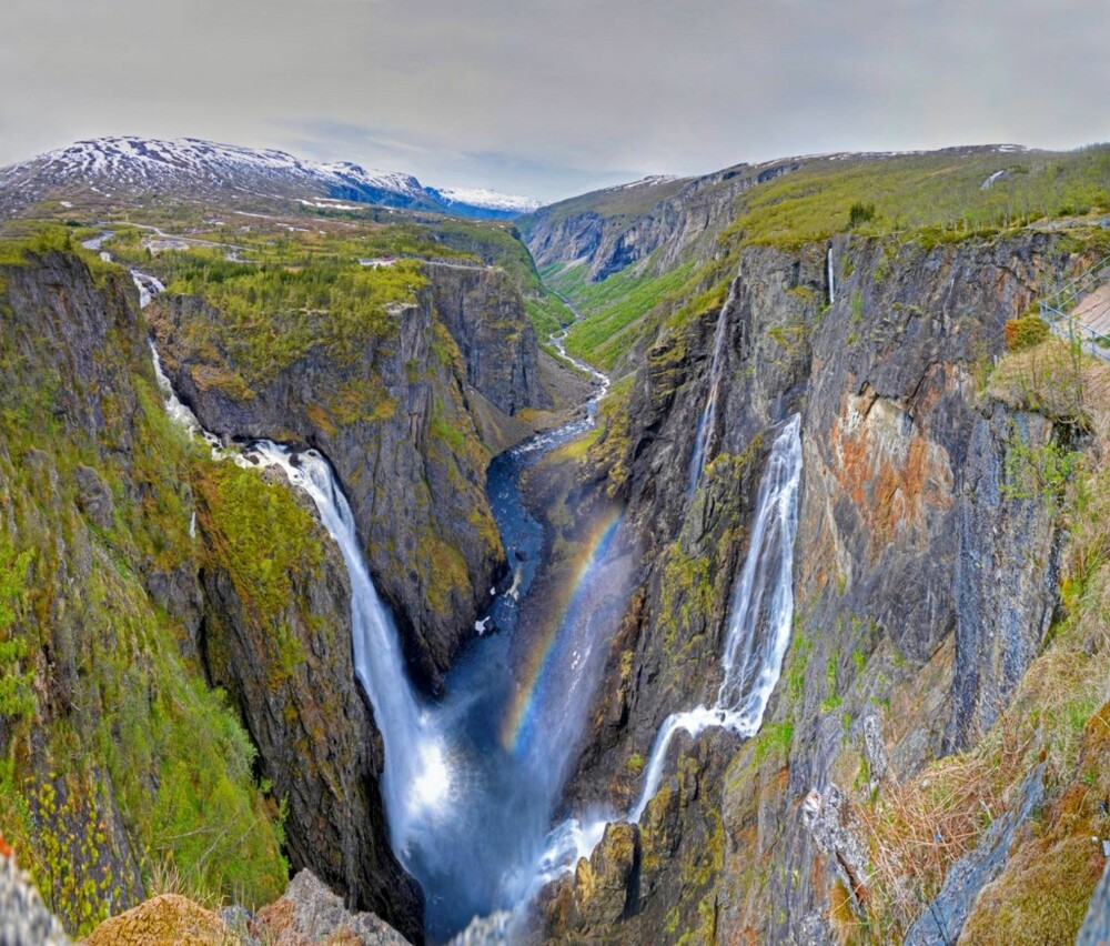 DETTE VIL VI SE: Vøringsfossen er den mest populære naturattraksjonen i Norge, ifølge Visit Norway.