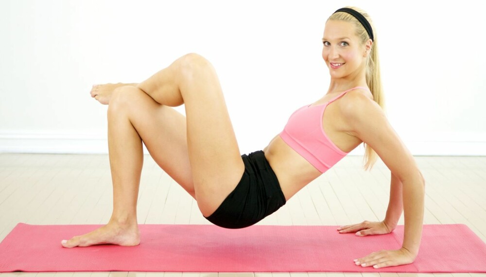 RUMPEMUSKLER: Pilatesøvelsene gjør det mulig å stramme opp rumpemusklene.