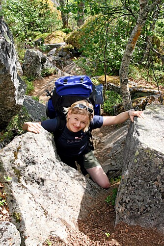 TØFT TERRENG: Man trenger ikke være klatrer for å bevege seg rundt i Rago. Men enkelte steder er terrenget ganske uframkommelig.