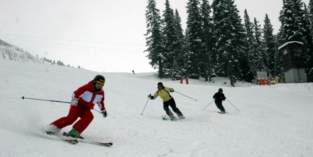 BAD GASTEIN: I Bad Gastein i Østerrike ligger snøen metertykk.