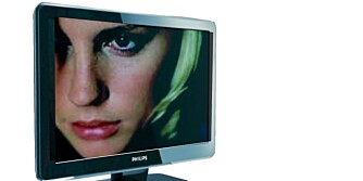 DÅRLIG SIKRET: Denne tv-en fra Philips er så dårlig sikret at den står i fare for å falle fra hverandre.