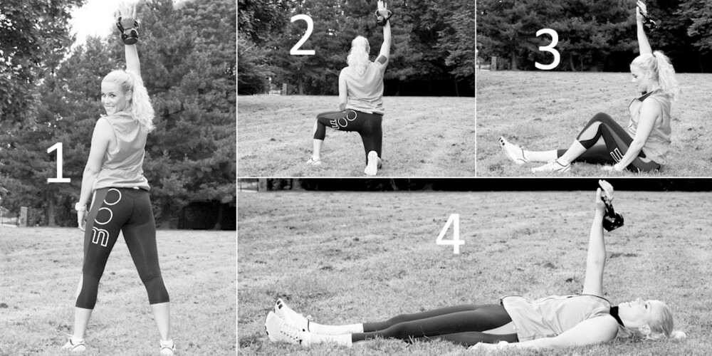 TYRKISK GET UP: Denne øvelsen trener hver muskel i kroppen.