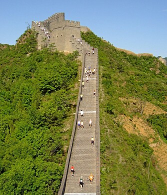 4 MIL: Hadde du orket å løpe fire mil på den kinesiske mur?