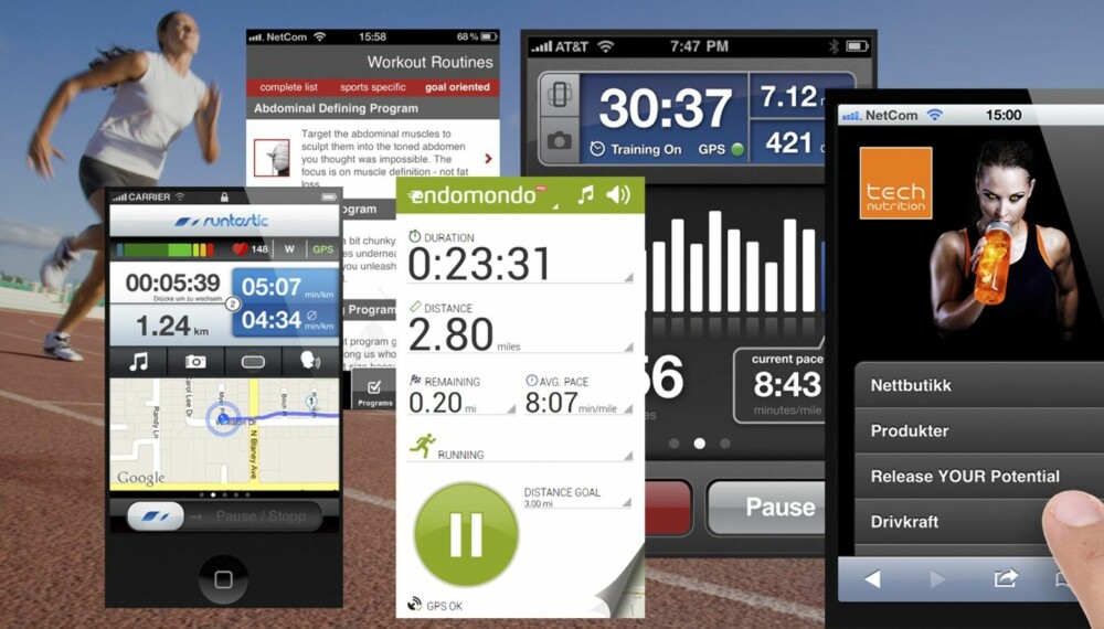 TRENINGSAPPER: Løp raskere og løft tyngre med appene som passer for deg.
