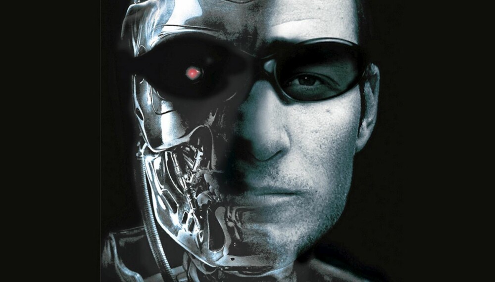 FILMHELT: Arnold Schwarzenegger spilte cyborgen Terminator, halvt menneske og halvt maskin. Slik kunne han sett ut dersom Aksel Lund Svindal hadde tatt over rollen¿