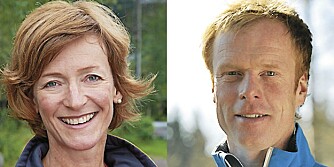 SKILEGENDER: Trude Dybendahl og Bjørn Dæhlie.