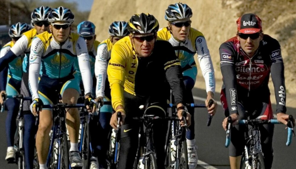 NIKOTIN: Nikotin kan ha positiv effekt hos idrettsutøvere. Her syklist Lance Armstrong under en sykkeltrening på Tenerife i desember.