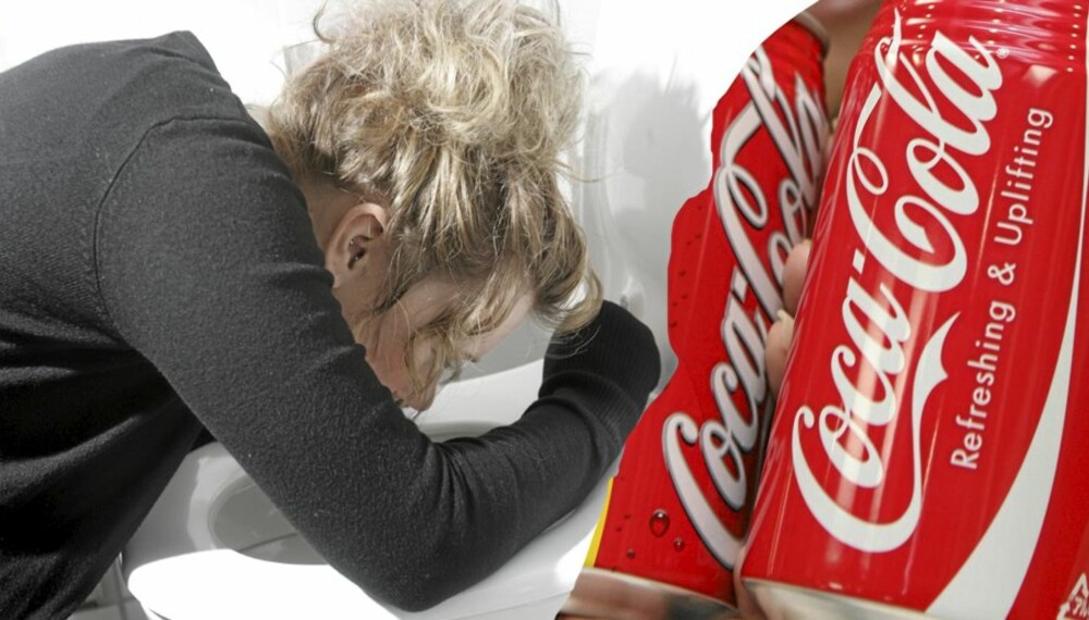 MAGESYKE: Å henge magesyk over doskåla er ingen favorittsyssel. Britiske leger vil gjerne avlive myten om at Coca-Cola hjelper mot sykdommen.
