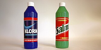 GIFTIG: Blanding av rengjøringsmidler som innholder hypokloritt (Klorin) og ammoniakk (Salmiakk) danner den giftige gassen kloramin.