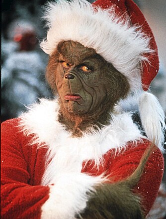 JULEHATER 2: Jim Carrey spilte også den julehatende grinatussen Grinchen i filmen med samme navn.