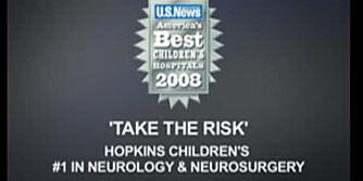 TA SJANSEN: "Vi er landets beste nevrokirurger for barn" er Youtube-budskapet fa Hopkins Children's Hospital.