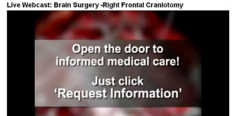 REKLAMEPAUSE: Midt i videoen kommer promotion-teksten fra sykehuset.