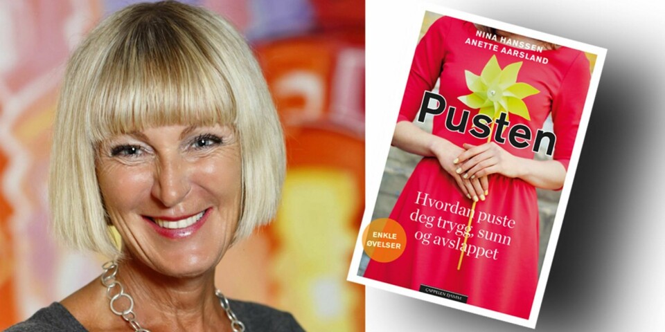 PUSTETEKNIKK: Anette Aarsland (bildet) har sammen med Nina Hanssen skrevet boken «Pusten ¿ hvordan puste deg trygg, sunn og avslappet» (Cappelen Damm 2014).