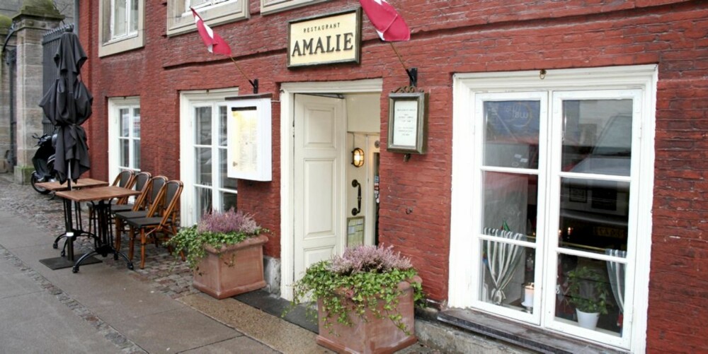 LUNSJSTED: Restaurant Amalie er et intimt og hyggelig lite sted med trivelig og avslappet atmosfære.