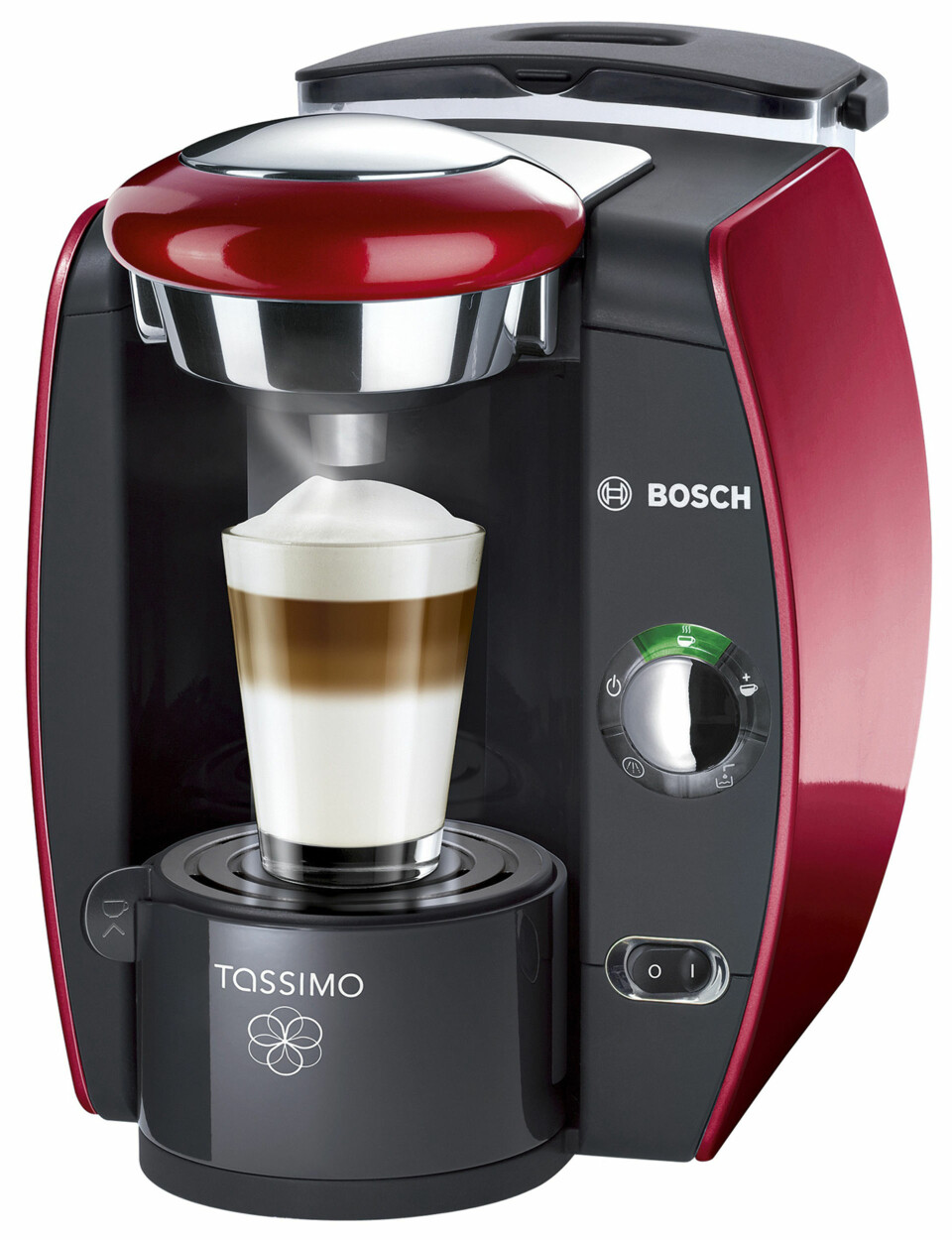 23. desember: Du kan vinne en TASSIMO T42 i rød farge. I tillegg vil vinneren få et startkit med TDiscs med én pakke av hver av smakene: Freia varm sjokolade, Medium brent kaffe, Espresso, Capuccino, Latte Machiato, Twinings te. Verdi kr 1799.