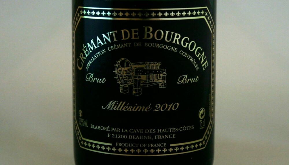 TIL LUTEFISK: Crémant de Bourgogne Brut 2010.