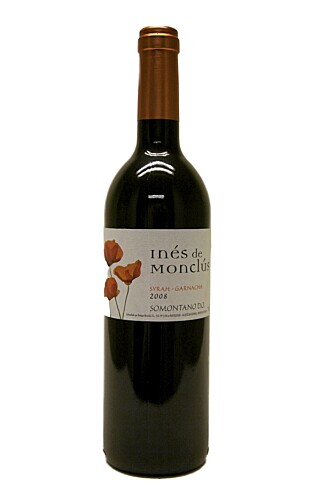 SPANJOL: Inés de Monclús Syrah Garnacha 2008. SPANJOL: Inés de Monclús Syrah Garnacha 2008.
