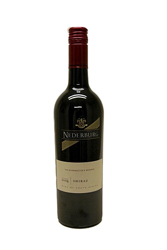 SØR-AFRIKA: Nederburg Winemaster Shiraz 2008. SØR-AFRIKA: Nederburg Winemaster Shiraz 2008.