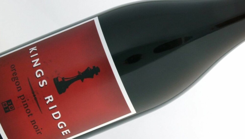 FRA OREGON: Kings Ridge Pinot Noir kommer fra delstaten Oregon i det nordvestlige USA.