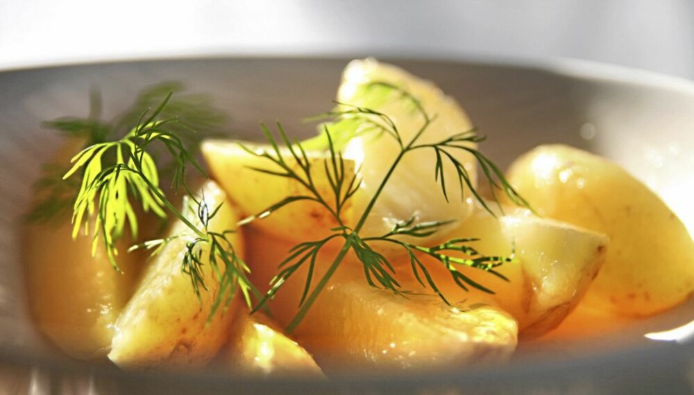 Her finner du seks nydelig oppskrifter på potetsalat.