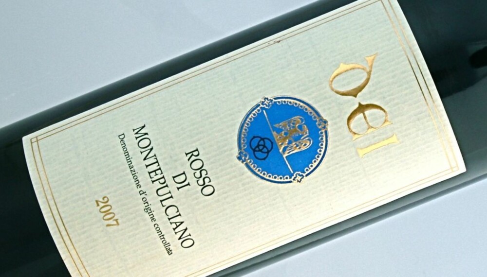 JUNIOR: Rosso di Montepulciano er junior-utgaven av den dyrere Vino Nobile di Montepulciano.