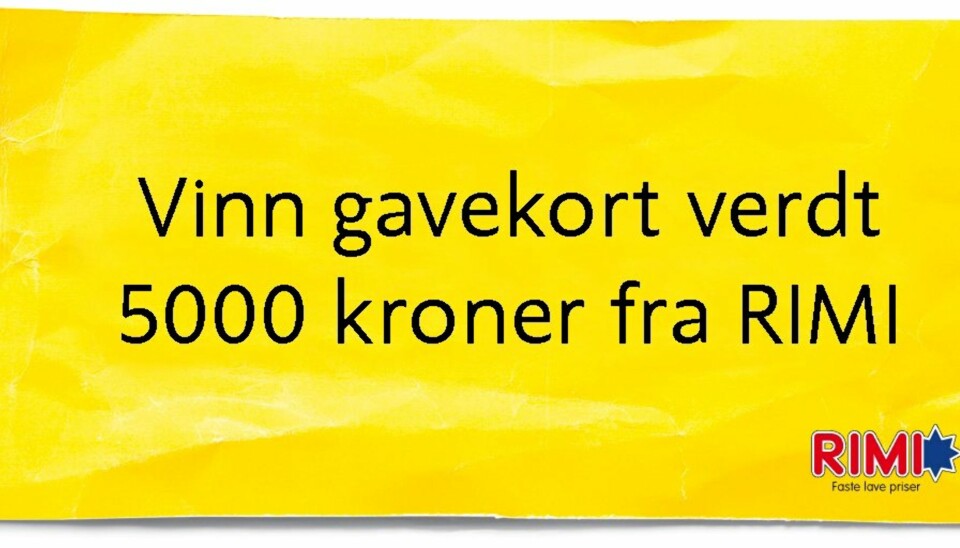Du kan vinne et gavekort fra Rimi!